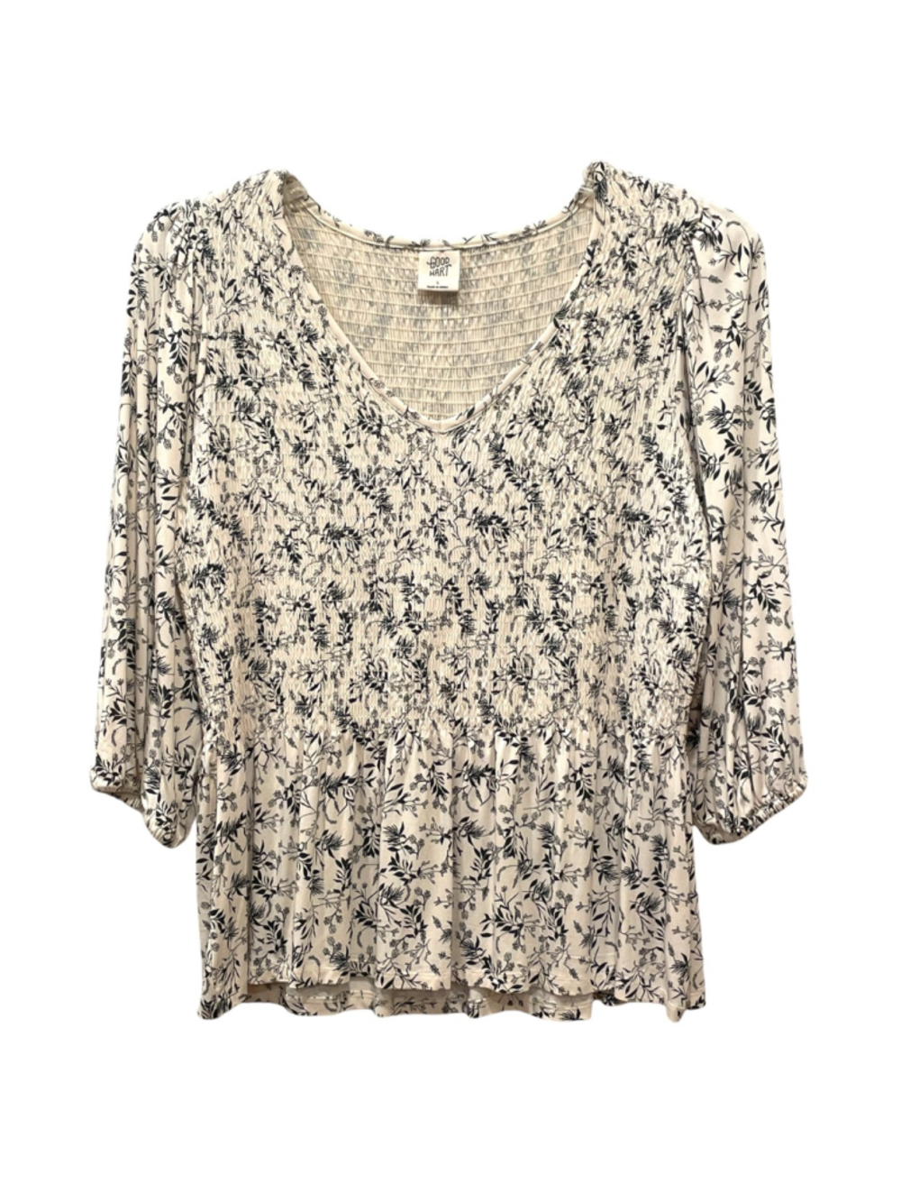Good Hart Matilda Jane Womens Size Large Floral Top Smocked Boho